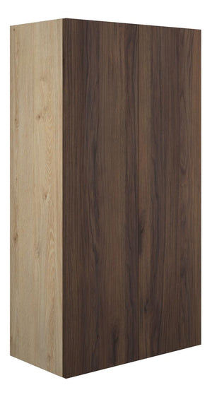 Auvellis Linaro 600mm Standard 2 Door Storage Unit – Warm Walnut | Cabinet Colour: Oak