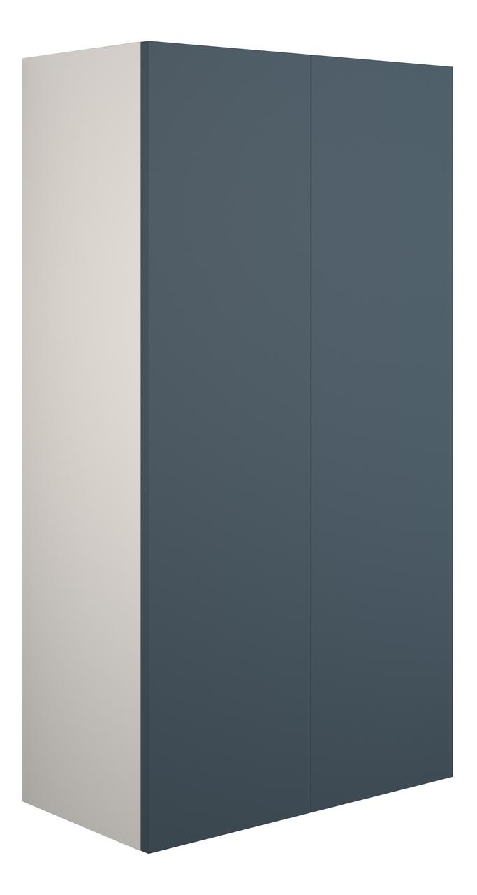 Auvellis Linaro 600mm Standard 2 Door Storage Unit – Matt Arley Blue | Cabinet Colour: Grey