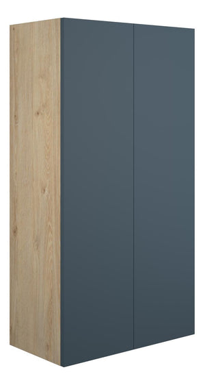 Auvellis Linaro 600mm Standard 2 Door Storage Unit – Matt Arley Blue | Cabinet Colour: Oak