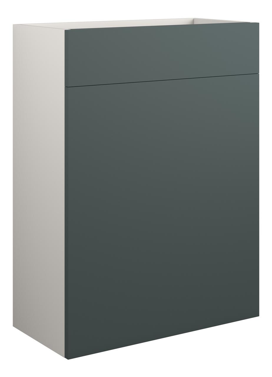 Auvellis Edin 600mm Standard WC Unit – Matt Green | Cabinet Colour: Grey
