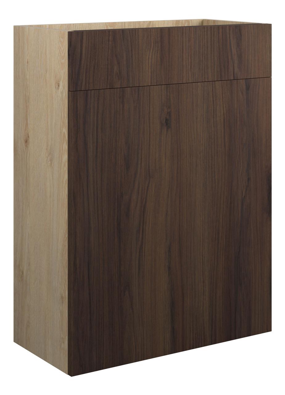 Auvellis Edin 600mm Standard WC Unit – Warm Walnut | Cabinet Colour: Oak