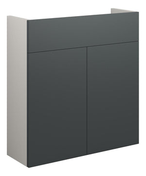 Auvellis Linaro 600mm Slim Basin Unit – Matt Graphite Grey | Cabinet Colour: Grey