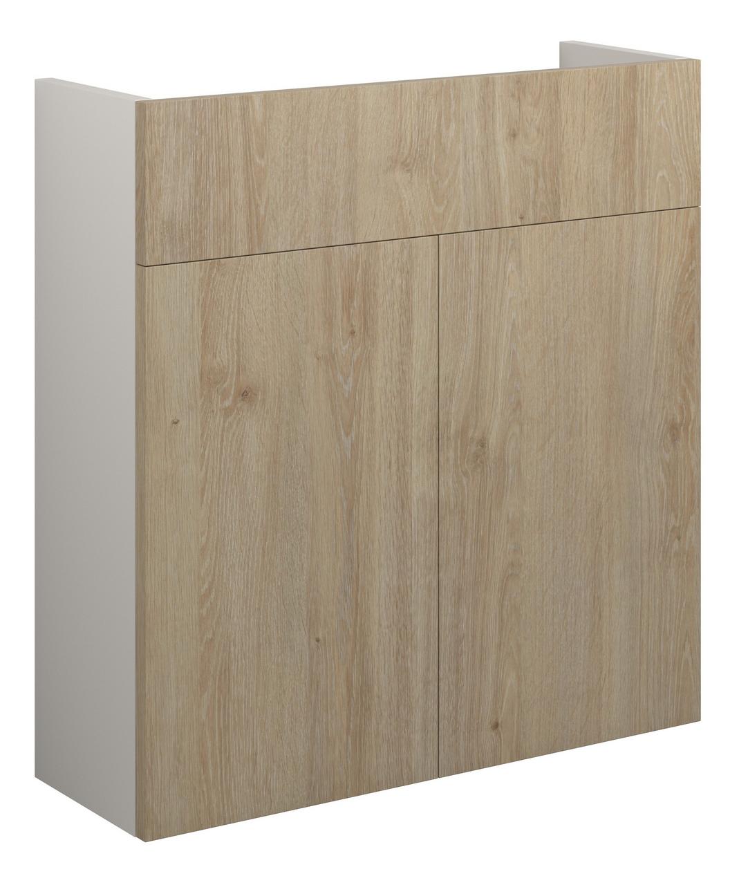 Auvellis Linaro 600mm Slim Basin Unit – Havana Oak | Cabinet Colour: Grey