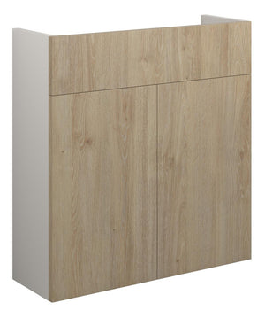 Auvellis Linaro 600mm Slim Basin Unit – Havana Oak | Cabinet Colour: Grey