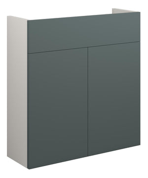 Auvellis Linaro 600mm Slim Basin Unit – Matt Green | Cabinet Colour: Grey