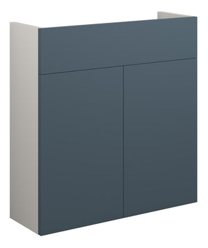 Auvellis Linaro 600mm Slim Basin Unit – Matt Arley Blue | Cabinet Colour: Grey
