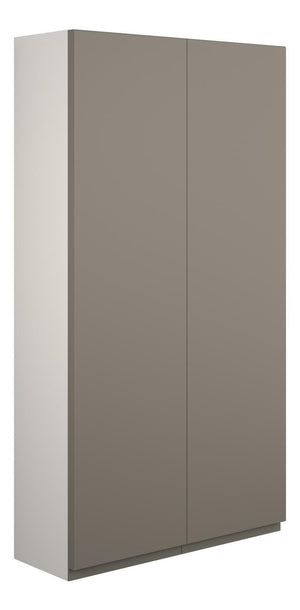 Auvellis Cara 600mm Slim 2 Door Storage Unit – Matt Stone | Cabinet Colour: Grey
