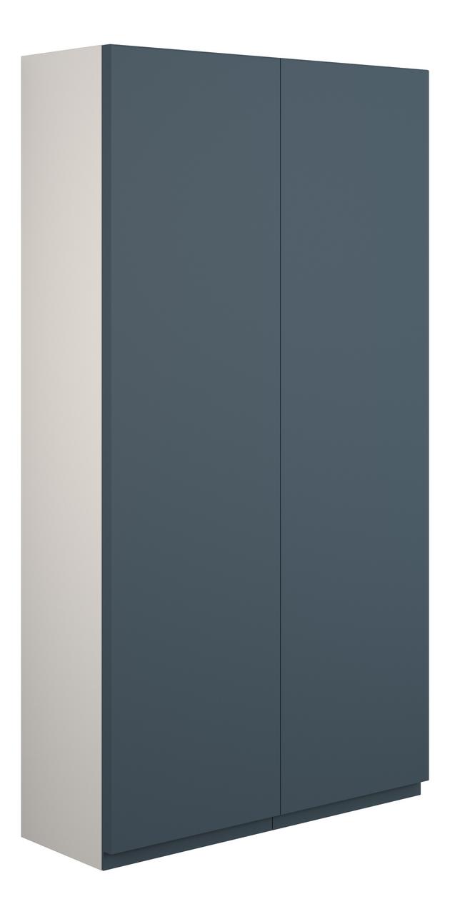 Auvellis Cara 600mm Slim 2 Door Storage Unit – Matt Arley Blue | Cabinet Colour: Grey