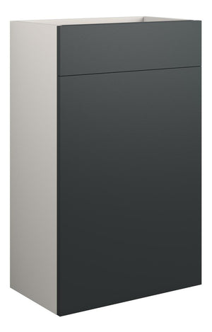 Auvellis Linaro 500mm Standard WC Unit – Matt Graphite Grey | Cabinet Colour: Grey
