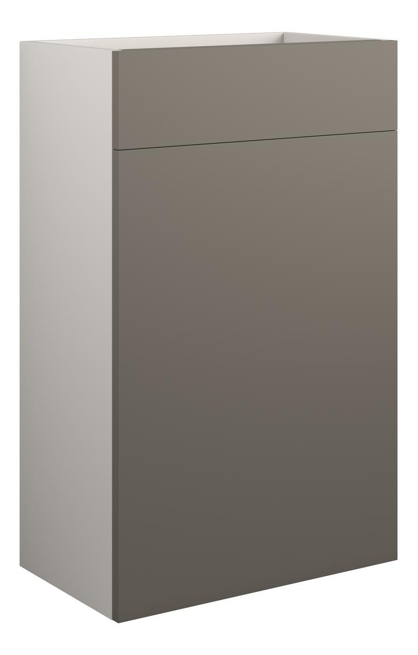 Auvellis Linaro 500mm Standard WC Unit – Matt Stone | Cabinet Colour: Grey