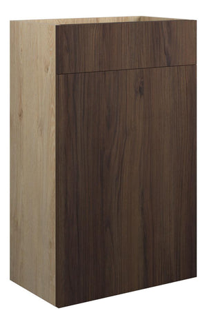 Auvellis Linaro 500mm Standard WC Unit – Warm Walnut | Cabinet Colour: Oak