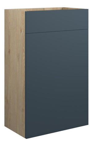 Auvellis Linaro 500mm Standard WC Unit – Matt Arley Blue | Cabinet Colour: Oak
