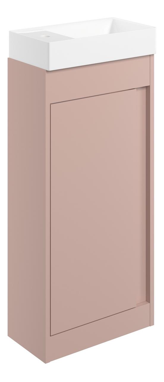 Auvellis Elements 410mm Floor Standing Unit Inc. Basin – Matt Antique Rose