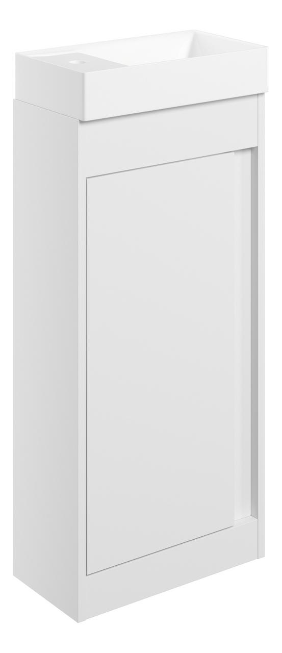 Auvellis Elements 410mm Floor Standing Unit Inc. Basin – White Gloss