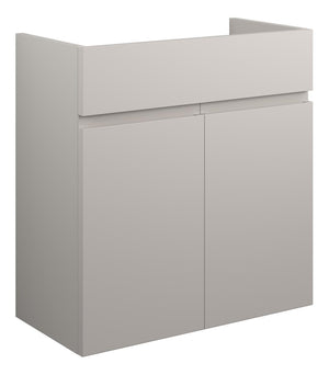 Auvellis Cara 600mm Standard Basin Unit – Matt Dove Grey | Cabinet Colour: Grey