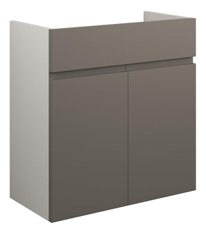 Auvellis Cara 600mm Standard Basin Unit – Matt Stone | Cabinet Colour: Grey