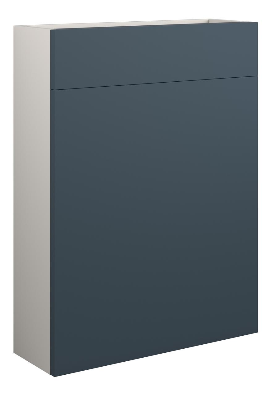 Auvellis Cara 600mm Slim WC Unit – Matt Arley Blue | Cabinet Colour: Grey