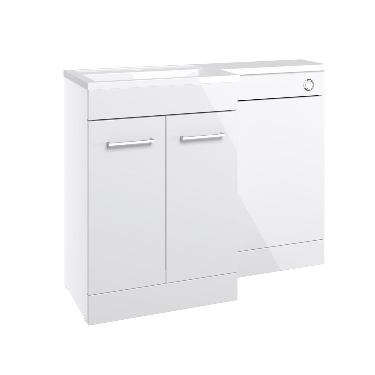 Auvellis Forma 1000mm left-hand furniture pack – Gloss White