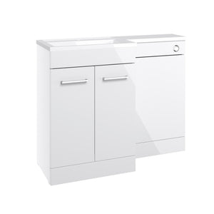 Auvellis Forma 1000mm left-hand furniture pack – Gloss White