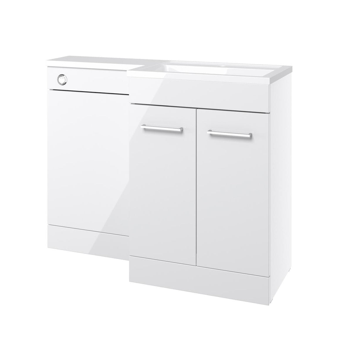 Auvellis Forma 1000mm right-hand furniture pack – Gloss White