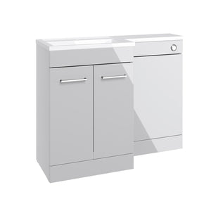 Auvellis Forma 1000mm left-hand furniture pack – Gloss Grey