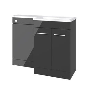 Auvellis Forma 1000mm right-hand furniture pack – Gloss Anthracite