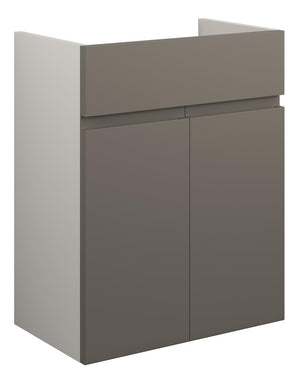 Auvellis Cara 500mm Standard Basin Unit – Matt Stone | Cabinet Colour: Grey