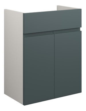 Auvellis Cara 500mm Standard Basin Unit – Matt Green Camo | Cabinet Colour: Grey
