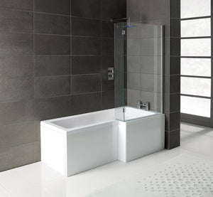 Auvellis L-Shape Single End 1700x700-850x410mm 0TH Bath Only – Right Hand