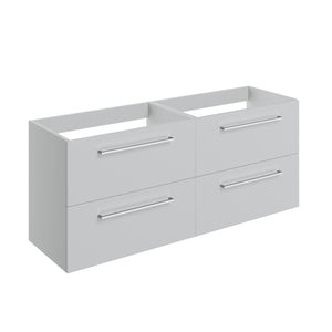 Auvellis Volta 1180mm Wall Hung 2 Drawer Basin Unit Run (No Top) – Grey Gloss