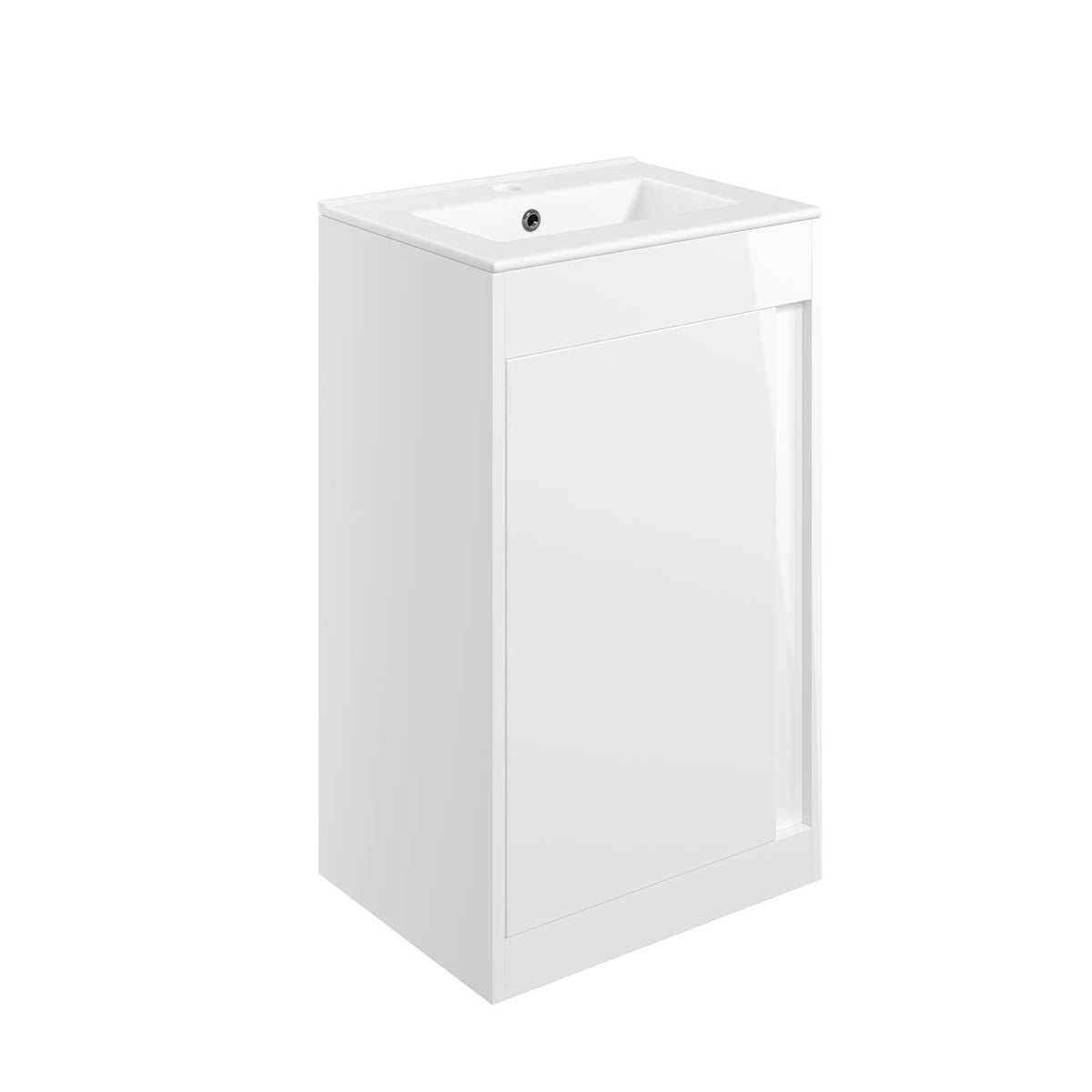 Auvellis Elements 510mm Floor Standing Unit Inc. Basin – White Gloss