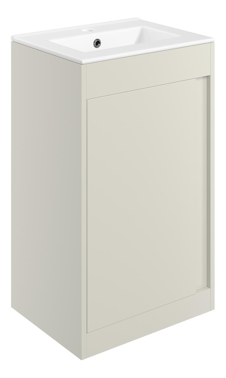 Auvellis Elements 510mm Floor Standing Unit Inc. Basin – Matt Latte