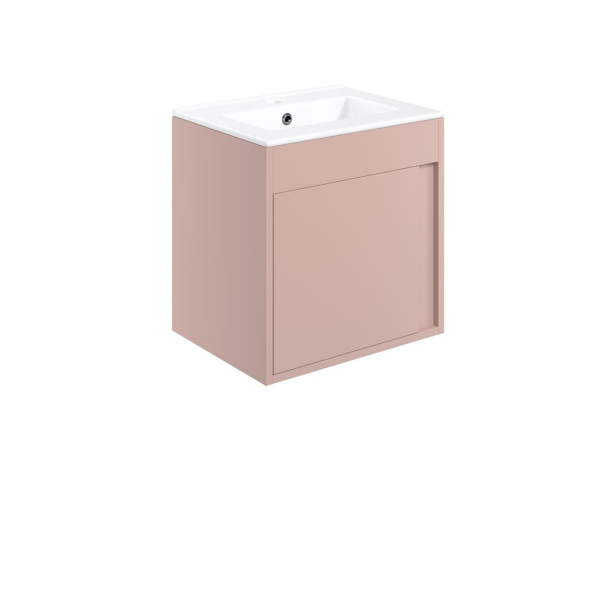 Auvellis Elements 510mm Wall Hung Unit Inc. Basin – Matt Antique Rose