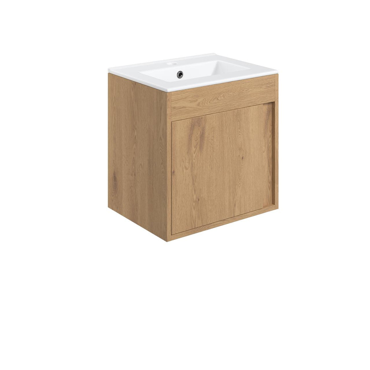 Auvellis Elements 510mm Wall Hung Unit Inc. Basin – Seville Oak