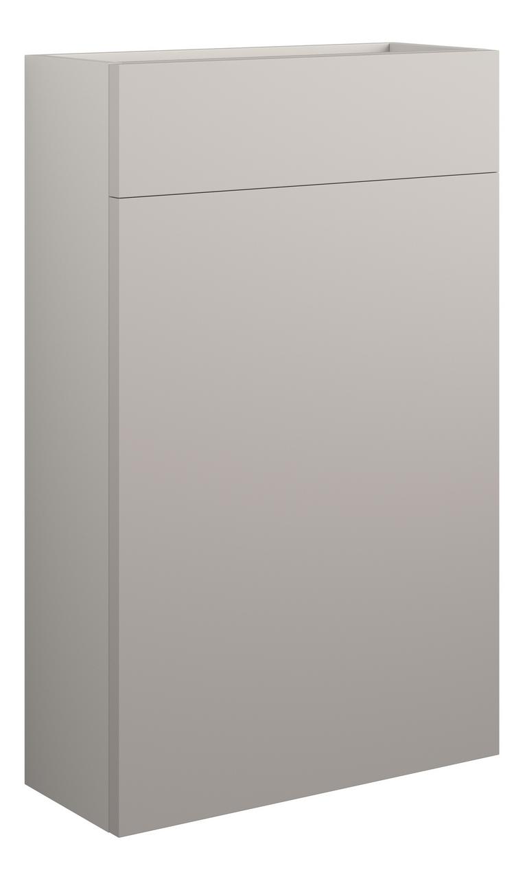 Auvellis Cara 500mm Slim WC Unit – Matt Dove Grey | Cabinet Colour: Grey