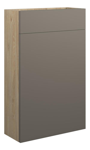 Auvellis Cara 500mm Slim WC Unit – Matt Stone | Cabinet Colour: Oak