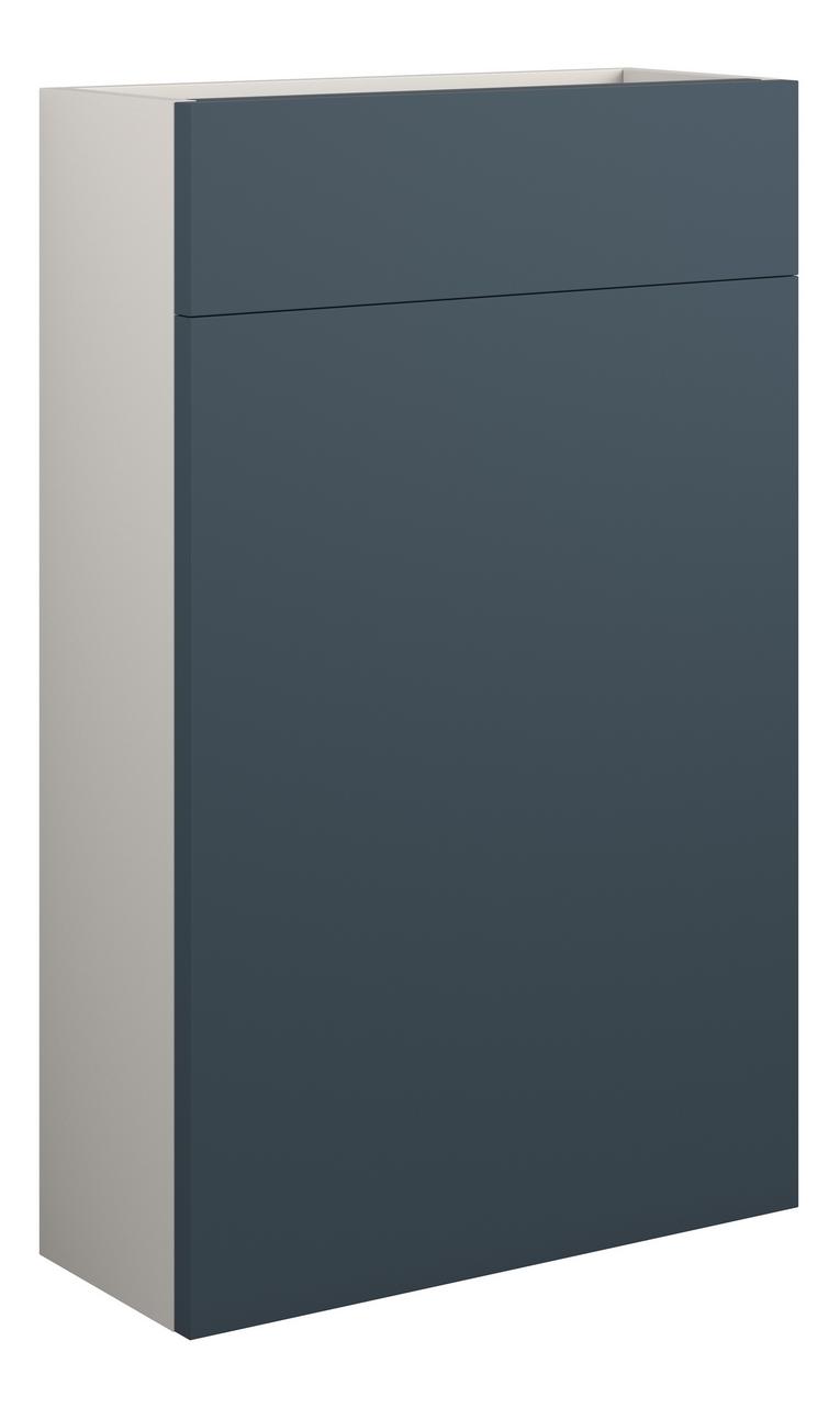 Auvellis Cara 500mm Slim WC Unit – Matt Arley Blue | Cabinet Colour: Grey