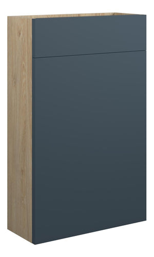 Auvellis Cara 500mm Slim WC Unit – Matt Arley Blue | Cabinet Colour: Oak