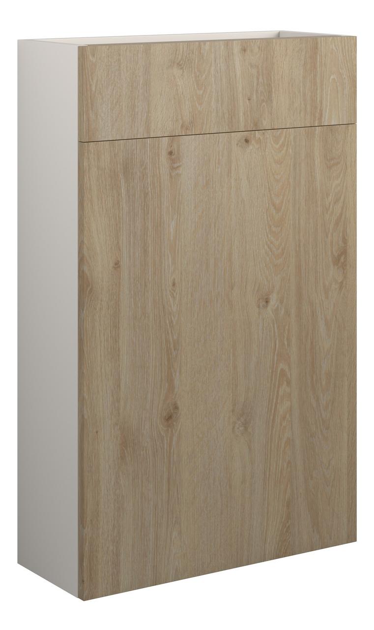 Auvellis Linaro 500mm Slim WC Unit – Havana Oak | Cabinet Colour: Grey