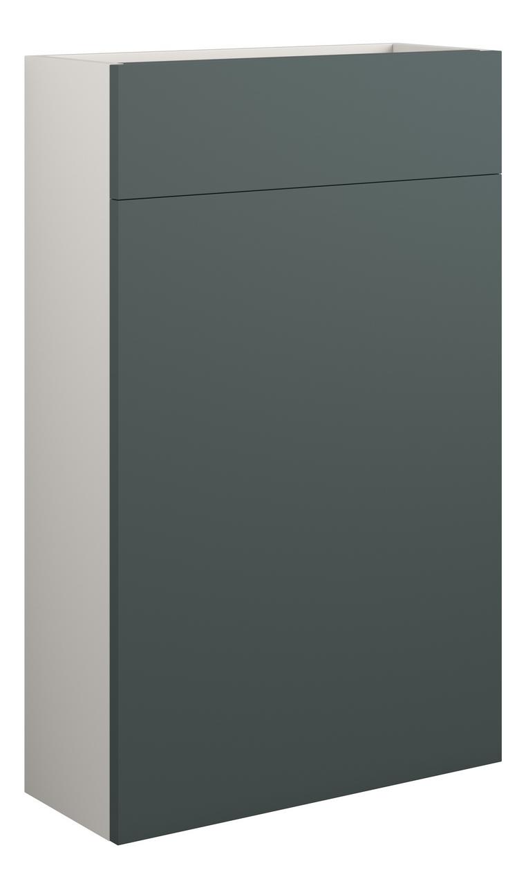 Auvellis Linaro 500mm Slim WC Unit – Matt Green | Cabinet Colour: Grey