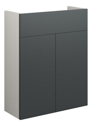 Auvellis Linaro 500mm Slim Basin Unit – Matt Graphite Grey | Cabinet Colour: Grey