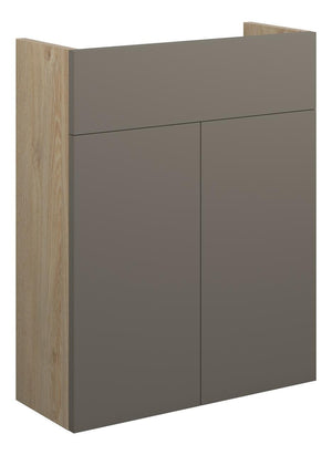 Auvellis Linaro 500mm Slim Basin Unit – Matt Stone | Cabinet Colour: Oak