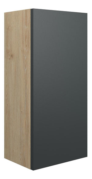 Auvellis Linaro 300mm Slim Base Unit – Matt Graphite Grey | Cabinet Colour: Oak