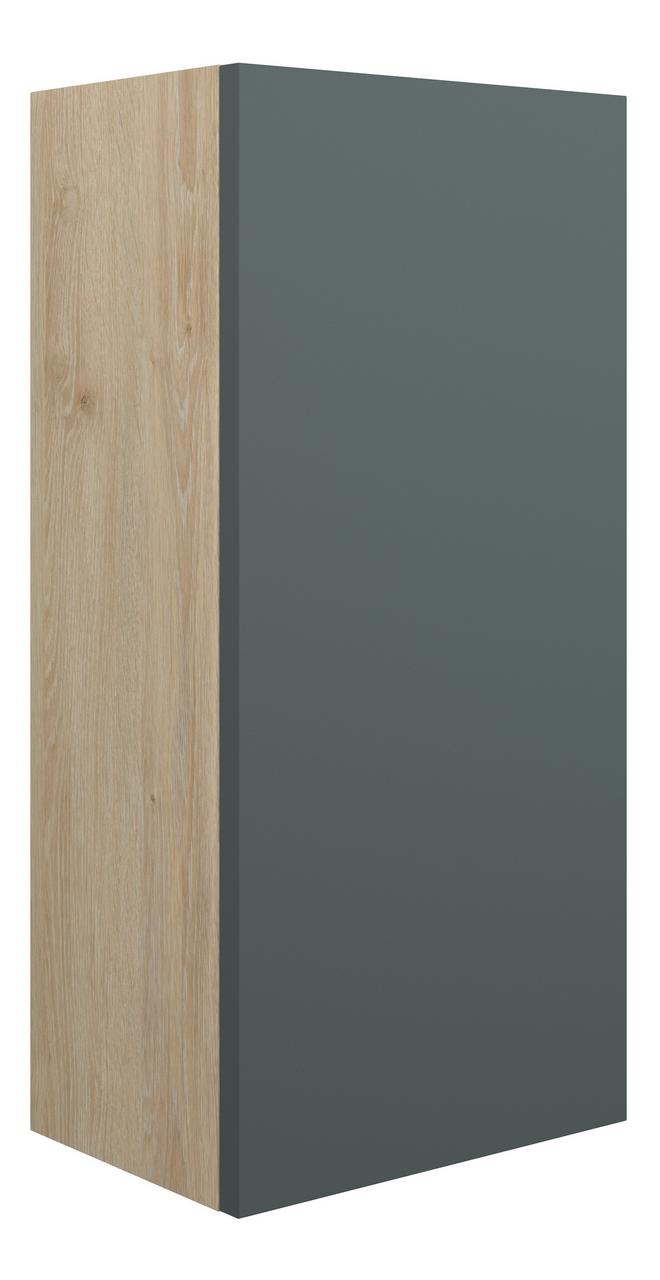 Auvellis Linaro 300mm Slim Base Unit – Matt Green | Cabinet Colour: Oak