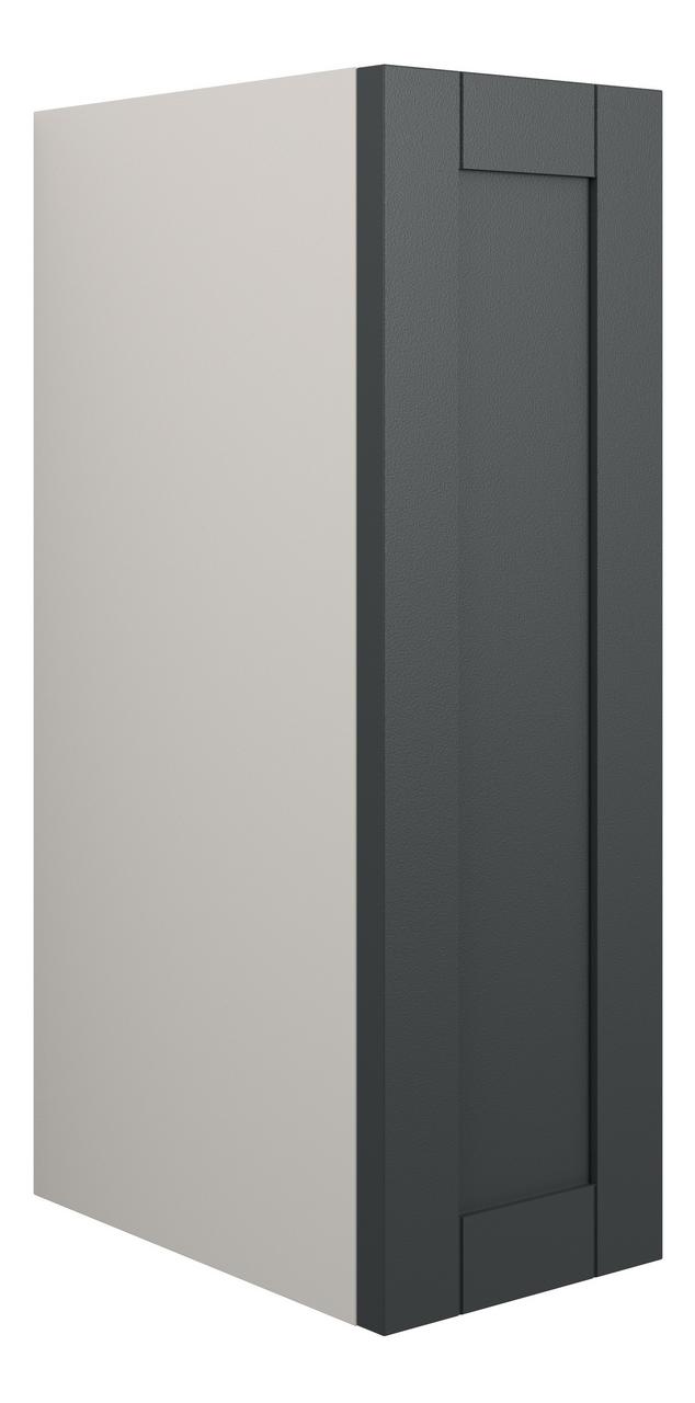 Auvellis Forma 200mm Standard Toilet Roll Unit – Matt Graphite Grey | Cabinet Colour: Grey