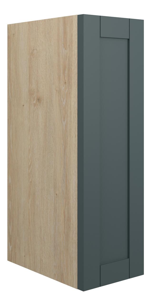 Auvellis Forma 200mm Standard Toilet Roll Unit – Matt Green Camo | Cabinet Colour: Oak