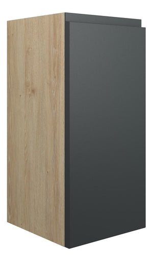 Auvellis Cara 300mm Standard Base Unit – Matt Graphite Grey | Cabinet Colour: Oak