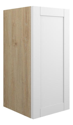 Auvellis Forma 300mm Standard Base Unit – Matt White | Cabinet Colour: Oak