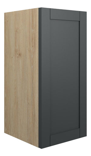 Auvellis Forma 300mm Standard Base Unit – Matt Graphite Grey | Cabinet Colour: Oak
