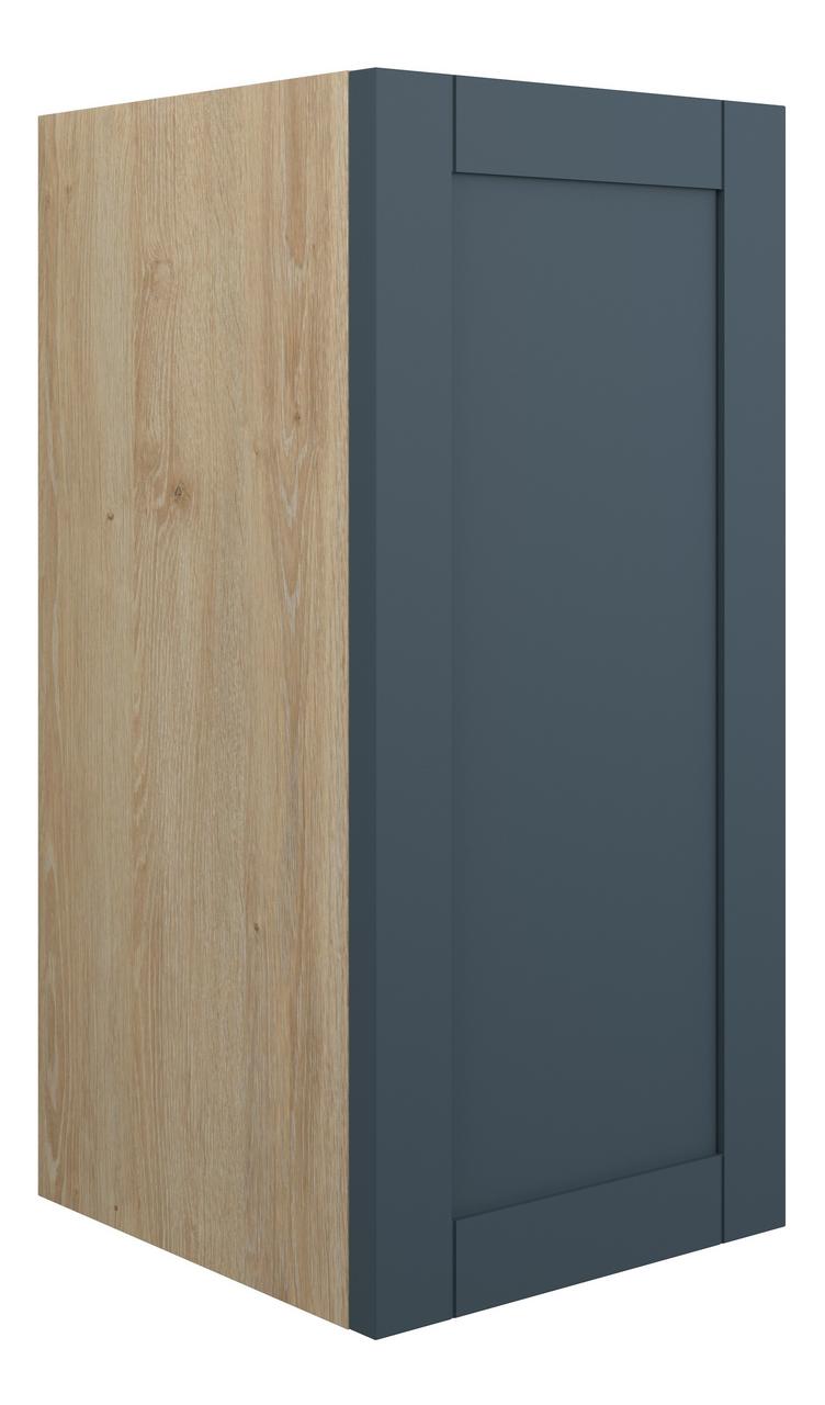Auvellis Forma 300mm Standard Base Unit – Matt Arley Blue | Cabinet Colour: Oak